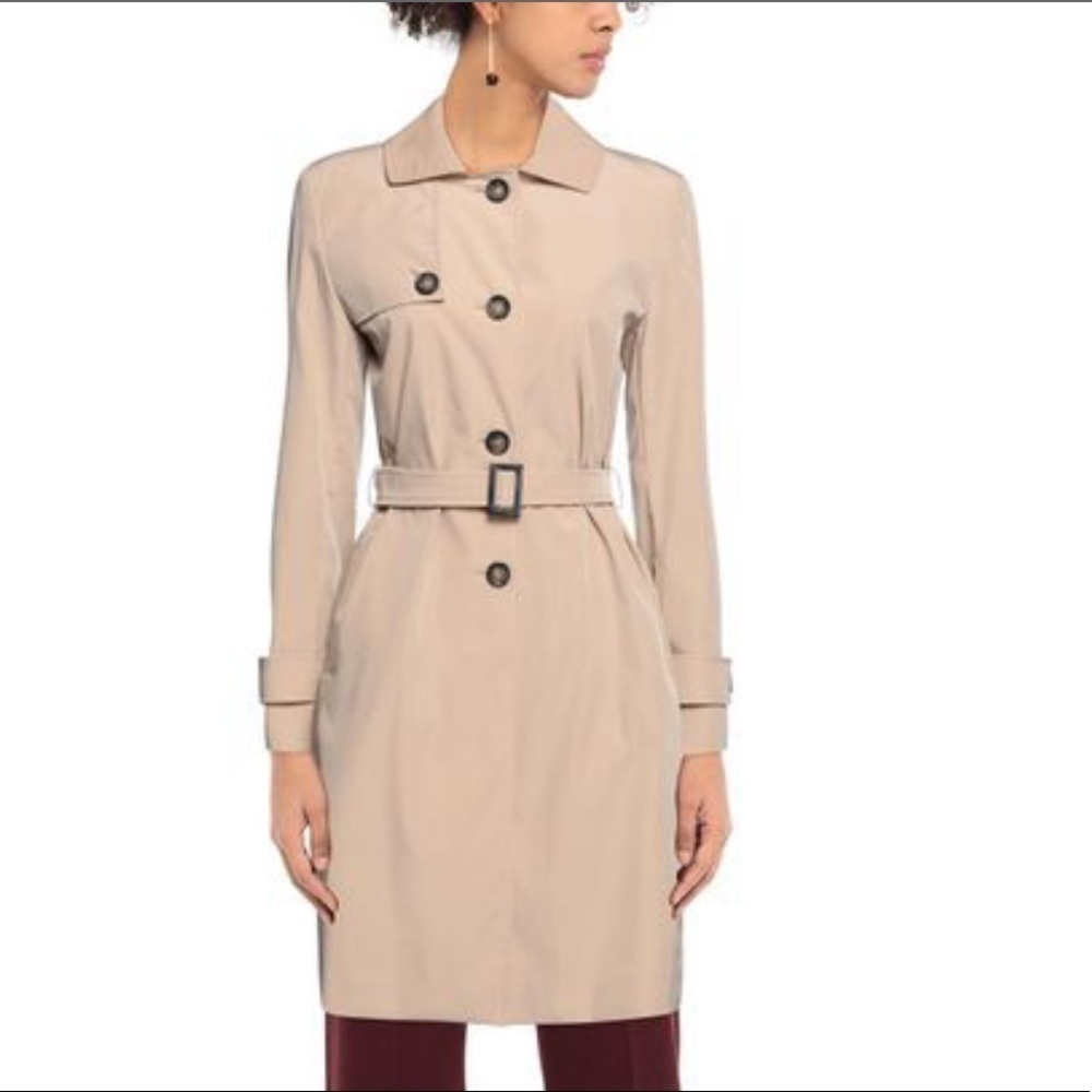 Cinzia Rocco Belted Over Coat Tan Size 6